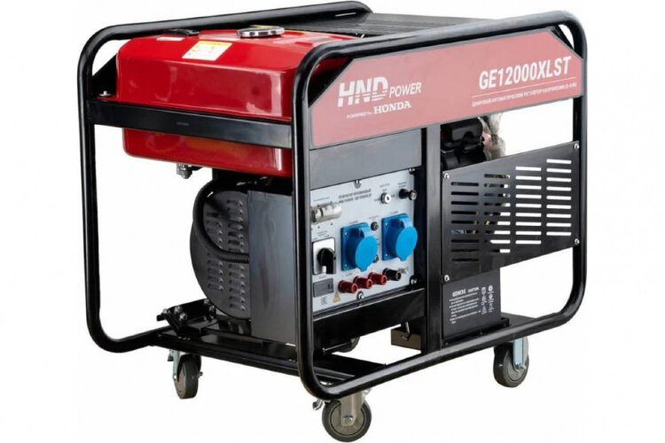 Бензогенератор HND GE 12000 XLST